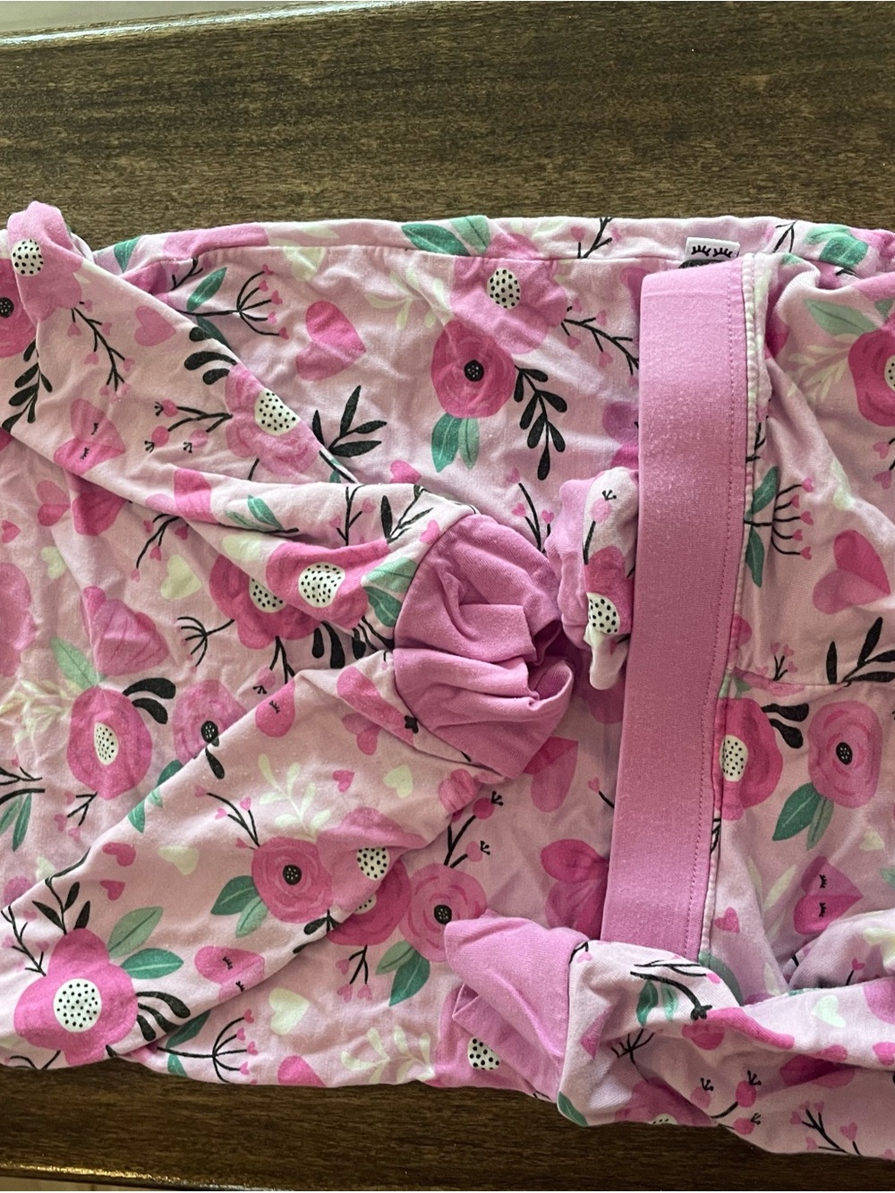 Little Sleepies Pink Floral pajamas